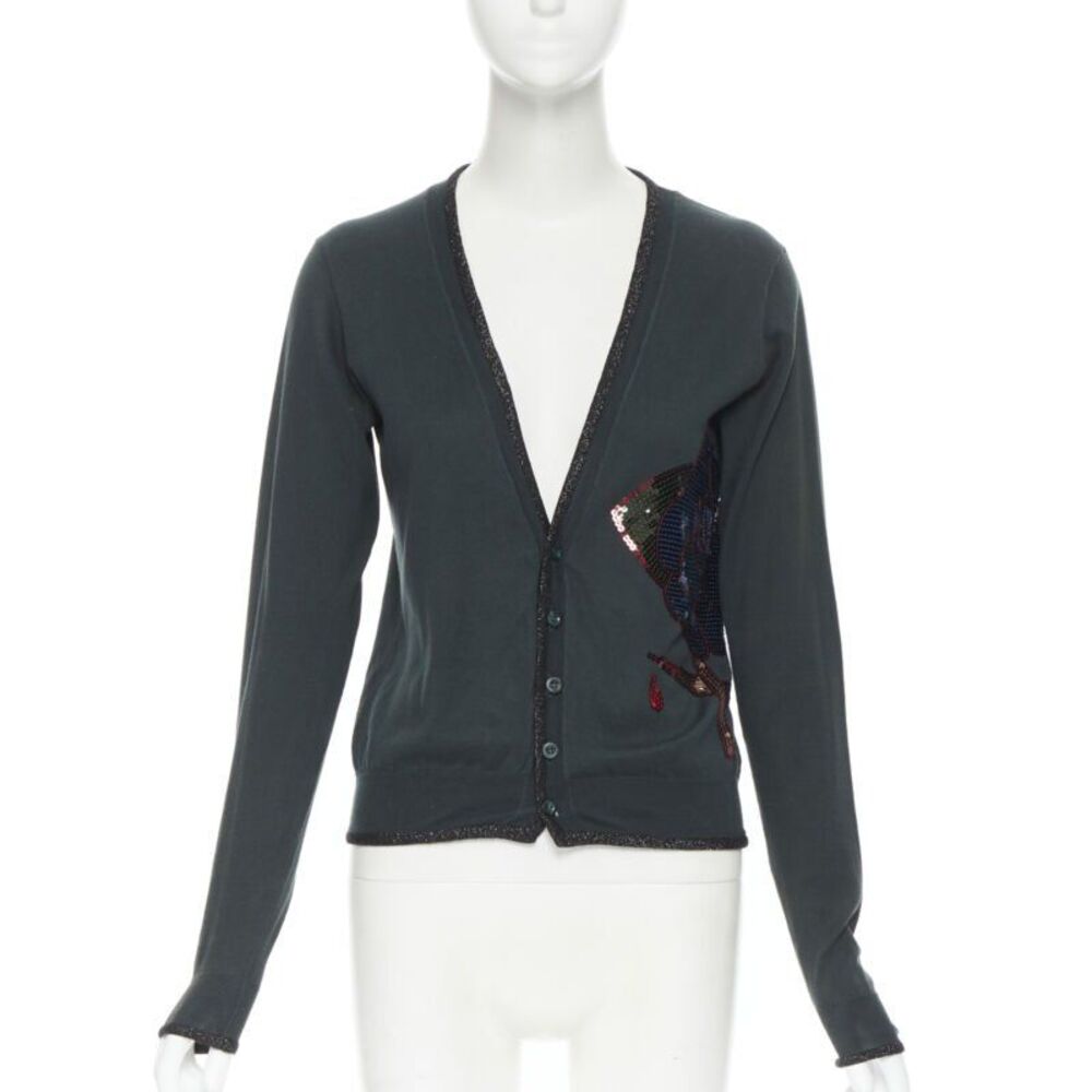 Undercover Sequins Floral Patch Cardigan